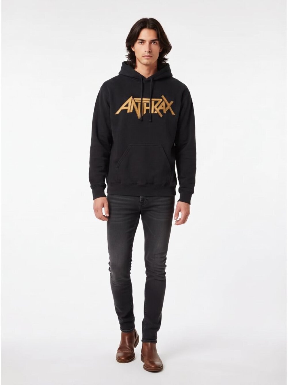 Mens Anthrax Band Hoodie (SMALL)